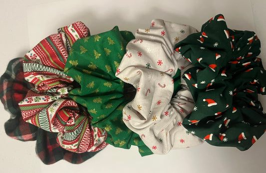 Christmas scrunchie 5 pack